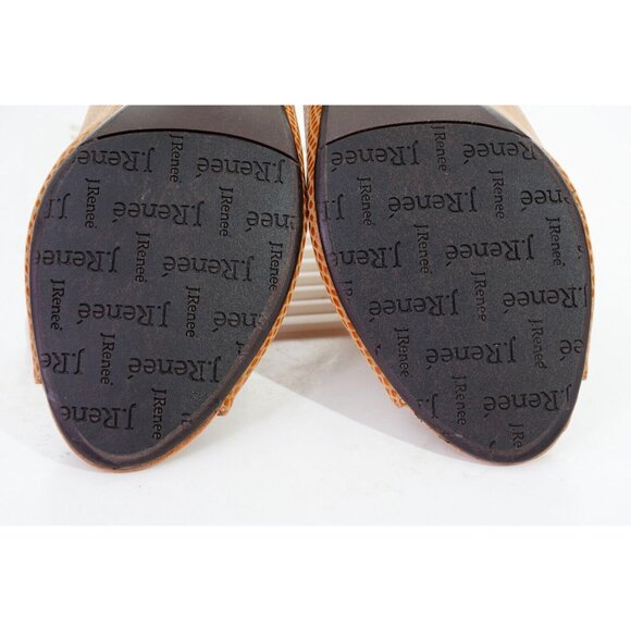 J. Renee Franca Mule Heels Faux Snakeskin Women's Sz 8.5N Shoes - Picture 8 of 15